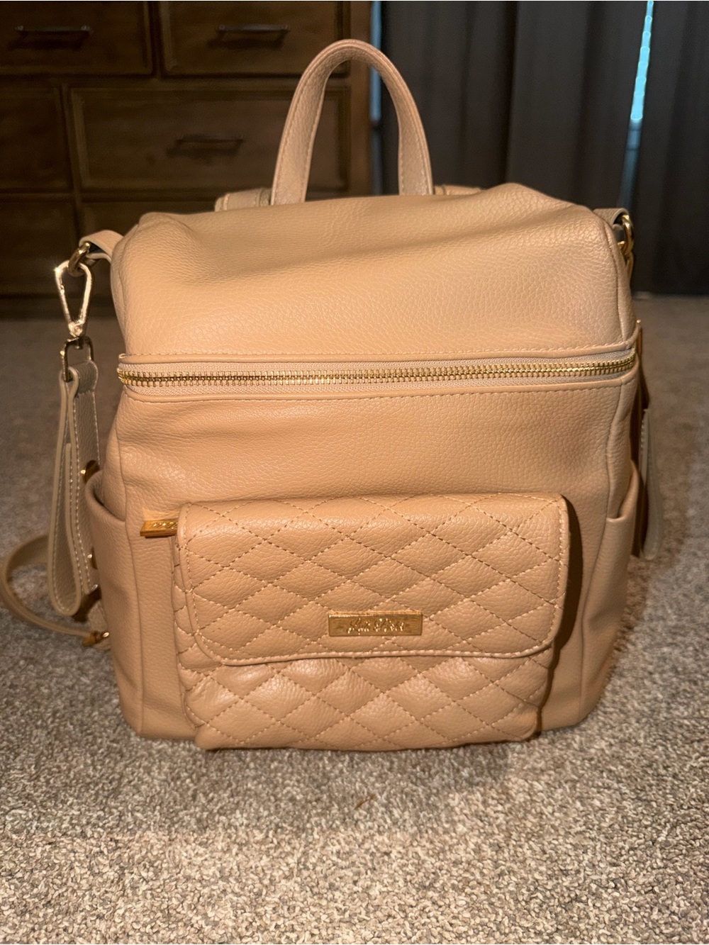 Luli Bebé Petit Monaco backpack diaper bag with stroller straps